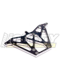 INT-T6770SILVER Alloy Rear Shock Tower for Nitro Rustler