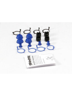 5378X Pivot ball caps (4)/ dust boots, rubber (4)/ dust plugs, rubber (4)/ dust boot retainers, black (4), blue (4) (2 pkgs. req. to complete truck)