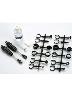 2660 Big Bore shocks (long) (hard-anodized & PTFE-coated T6 aluminum) (assembled with TiN shafts) w/o springs (front) (2)