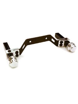 INT-C27864SILVER Extended Front Body Mount & Post Set for Traxxas Slash 4X4