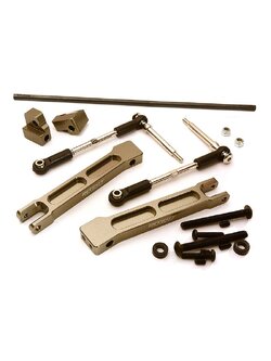 INT-C28433GREY Rear Sway Bar Anti-Roll Bar Set for Traxxas X-Maxx 4X4