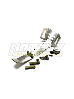 INT-T3226 Titanium Evolution3 Front+Mid Skid Plate for 1/10 Revo3.3, E-Revo, Slayer(both)