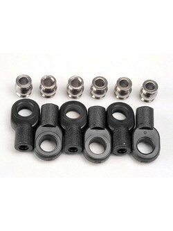 2742X Rod Ends, short (6)/ hollow balls (6)