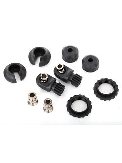 8264 Caps & spring retainers, GTS shocks (upper cap (2)/ hollow balls (4)/ bottom cap (2)/ upper retainer (2)/ lower retainer (2))