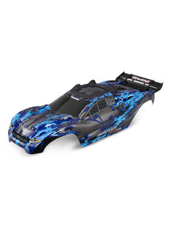 6717X Body, Rustler® 4X4, silver (painted, decals applied) (assembled with front & rear body mounts and rear body support for clipless mounting)