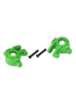 9037G Steering blocks, extreme heavy duty, green (left & right)/ 3x20mm BCS (2) (for use with #9080 upgrade kit)