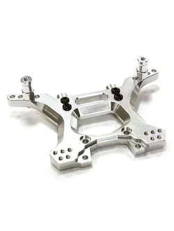 INT-C26520SILVER Billet Machined Rear Shock Tower for Traxxas 1/10 Slash 4X4 LCG