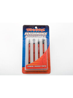 7138X Toe links, aluminum (red-anodized) (4) (assembled with rod ends and threaded inserts)