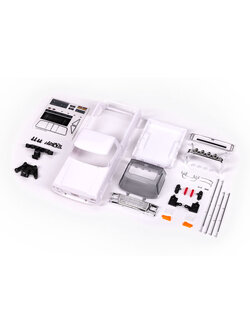 9812 Body, Ford F-150 Truck (1979), complete (unassembled) (white, requires painting) (includes grille, side mirrors, door handles, roll bar, windshield wipers, side trim, & clipless mounting) (requires #9834 front & rear bumpers)
