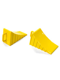 INT-C26408YELLOW Realistic Scale Model Wheel Chock (2) 1/10 Size