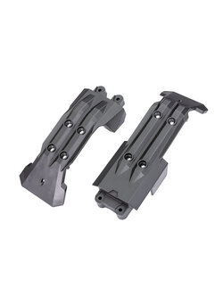 10244 Skidplate, front (1), rear (1) สำหรับ Maxx Slash
