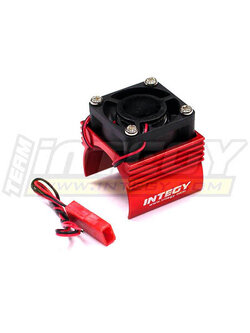 INT-C23141RED Super Brushless Motor Heatsink+Cooling Fan 1/16 Traxxas Erevo, Slash, Summit, Rally