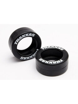 5185 Tires, rubber (2) (fits Traxxas wheelie bar wheels)