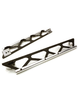 INT-C26834SILVER Machined Side Protection Nerf Bars for Traxxas X-Maxx 4X4