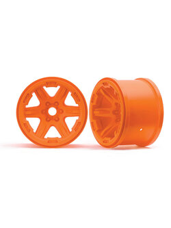 8671A Wheels, 3.8" (orange) (2) (17mm splined)