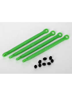 7138G Toe link, front & rear (molded composite) (green) (4)/ hollow balls (8)