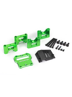 9584G Mount, center differential carrier, 6061-T6 aluminum (green-anodized)