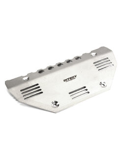 INT-C30609SILVER Stainless Steel Front Skid Plate for Traxxas TRX-4 Scale & Trail Crawler