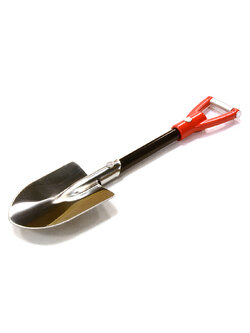 INT-C26531REDBLACK Realistic Scale Model Billet Machined D-Handle Utility Shovel 1/10 Size
