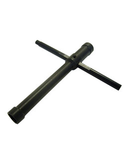 Titan-15002 Cross Wrench (8mm /10mm Socket + 5mm Hex)
