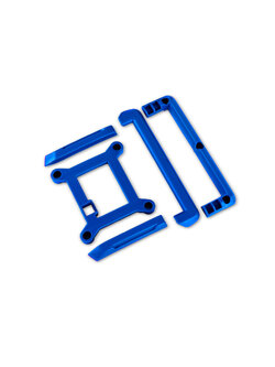 10717-BLUE Skid plate (roof)/ tailgate protector (blue)/ mounts (2)/ 3x8mm BCS (7) (fits #10711 body)