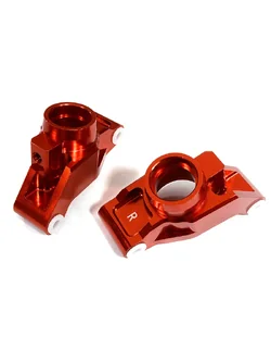 INT-C29373RED Billet Machined Rear Hub Carriers for Traxxas 1/10 Maxx Truck 4S