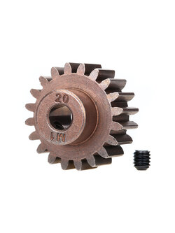 6494X Gear, 20-T pinion (1.0 metric pitch) (fits 5mm shaft)/ set screw (compatible with steel spur gears)