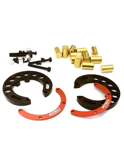 INT-C27939RED Portal Axle Counterweight Add-On (2) for Traxxas TRX-4 Scale & Trail Crawler