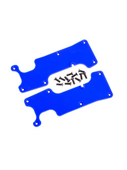 9634X Suspension arm covers, blue, rear (left and right)/ 2.5x8 CCS (12)