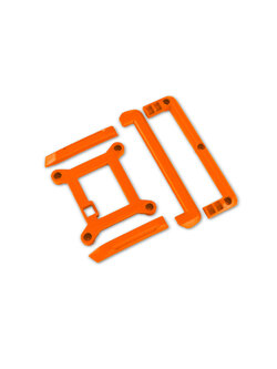 10717-ORNG Skid plate (roof)/ tailgate protector (orange)/ mounts (2)/ 3x8mm BCS (7) (fits #10711 body)
