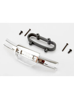 5335A [PRE-OREDER] Bumper, front (chrome)/ bumper mount, front/ 4x10mm BCS (2)/ 3x25mm BCS (2)