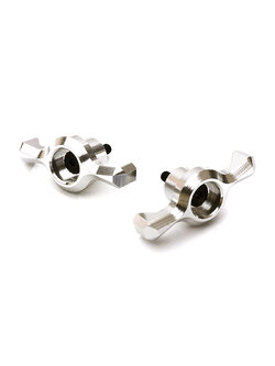 INT-C28871SILVER Alloy Rear Spare Tire Lock Nuts for Traxxas 1/7 Unlimited Desert Racer