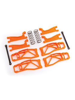 8995T Suspension kit, WideMaxx™, orange (includes front & rear suspension arms, front toe links, outer half shafts (extended), rear shock springs)