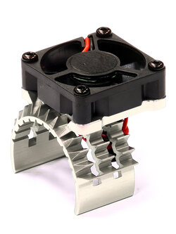 INT-T8635SILVER T2 Motor Heatsink w/ Cooling Fan for Traxxas 1/10 Stampede 4X4 & Slash 4X4