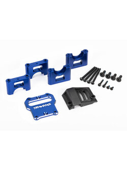 9584X Mount, center differential carrier, 6061-T6 aluminum (blue-anodized)