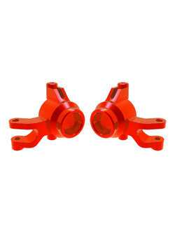 10734-RED Red Aluminum Steering Blocks (L&R)