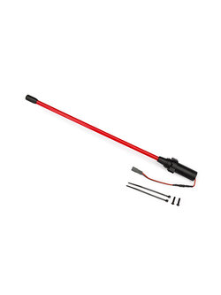 10992-RED Whip light, LED, red (assembled) (1)/ 3x12mm BCS (2) (replacement for 1 whip light, left or right) (requires #6588X accessory power supply) [สำหรับ 1/5 FUNCO]