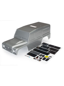 8011X Body, Land Rover Defender, graphite silver (painted)/ decals