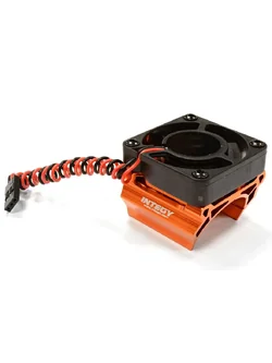 INT-C25861ORANGE High Speed Cooling Fan+Heatsink Mount for 28mm O.D. Motor