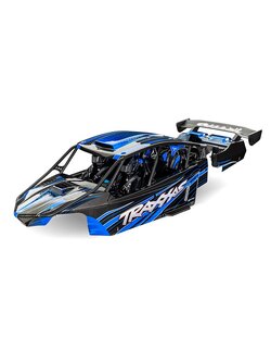 10911-BLUE Body, Funco® Pro Scale® Sand Car, blue (painted, decals applied) (assembled with front & rear body supports for clipless mounting, roll cage & interior)