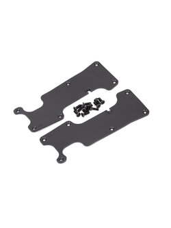 9634 Suspension arm covers, black, rear (left and right)/ 2.5x8 CCS (12)