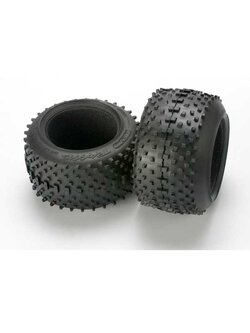 5470 Tires, SportTraxx racing 3.8" (soft compound, directional and asymmetrical tread design)/ foam inserts (2)