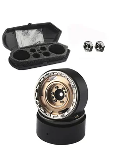 INT-C33002 Luggage Storage Cargo Case & Alloy Beadlock Wheels (2) for Traxxas 1/18 TRX-4M