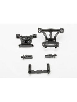 7015 Body mounts, front & rear/ body mount posts, front & rear