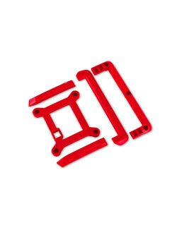10717-RED Skid plate (roof)/ tailgate protector (red)/ mounts (2)/ 3x8mm BCS (7) (fits #10711 body)
