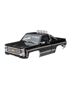 9811-BLK Body, Chevrolet K10 Truck (1979), complete, black (includes grille, side mirrors, door handles, roll bar, windshield wipers, & clipless mounting) (requires #9835 front & rear bumpers)