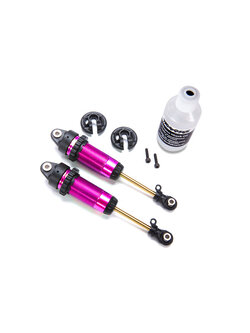 7462-PINK [PRE-OREDER] Shocks, GTR xx-long pink-anodized, PTFE-coated bodies with TiN shafts (fully assembled, without springs) (2)