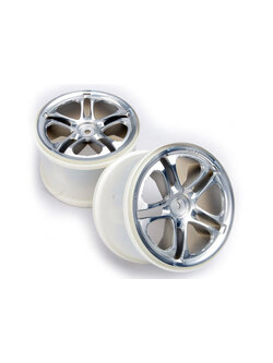 5172 Wheels, SS (split spoke) 3.8" (satin) (2) (fits Revo/Maxx series)