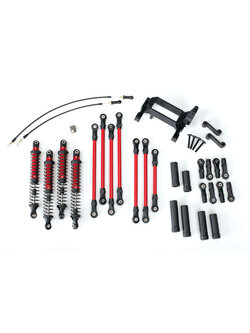 8140R Long Arm Lift Kit, TRX-4®, complete (includes red powder coated links, red-anodized shocks)