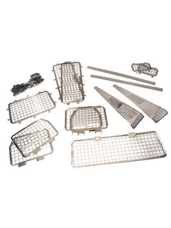 INT-C29325 Stainless Window Guards & Protection Plates for Traxxas TRX-4 Crawler